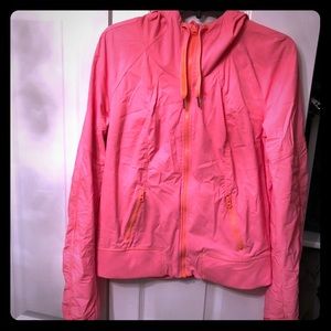 Lululemon windbreaker neon pink color